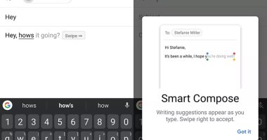 جوجل تطرح ميزة Smart Compose الخاصة بـ Gmail لكافة مستخدمى أندرويد