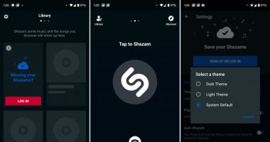 Shazam يدعم الوضع المظلم الآن على أندرويد