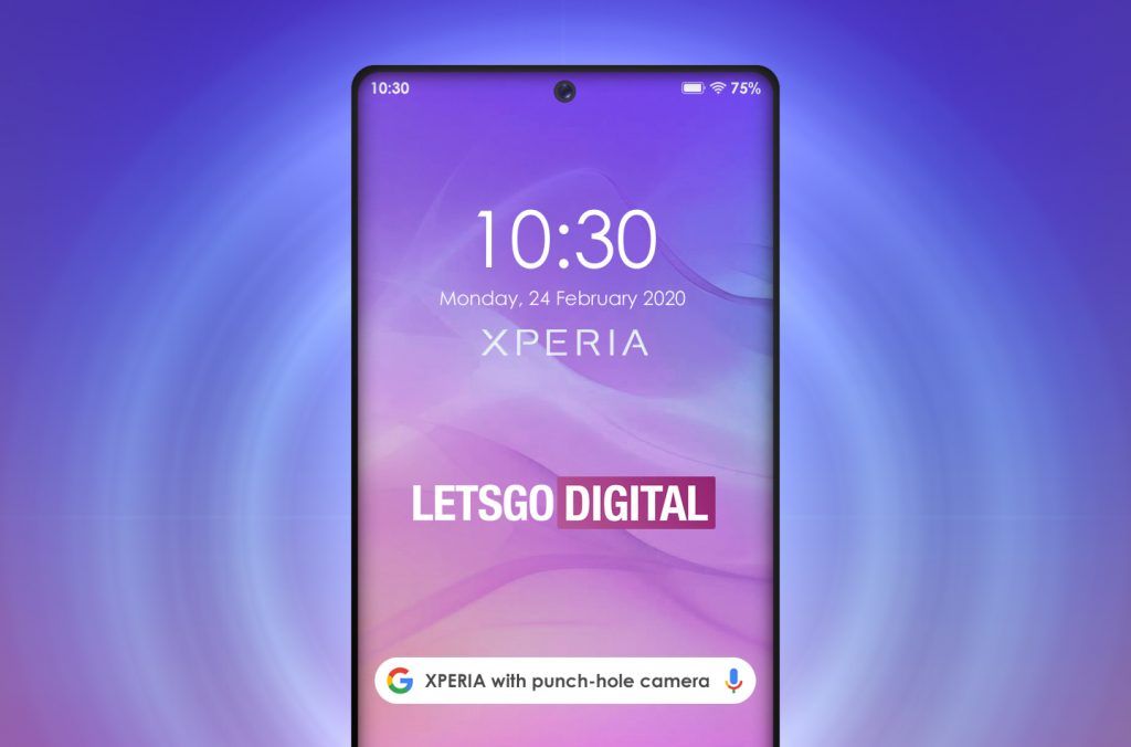 الهاتف Xperia القادم سيأتي مع ثقب في الشاشة من أجل الكاميرا الأمامية