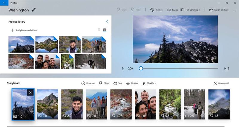 كيفية استخدام تطبيق الصور في ويندوز 10 لإنشاء فيديو احترافي