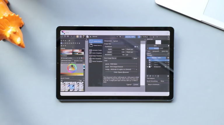 Krita تطبيق رسم رقمي من فئة سطح المكتب يصل أندرويد