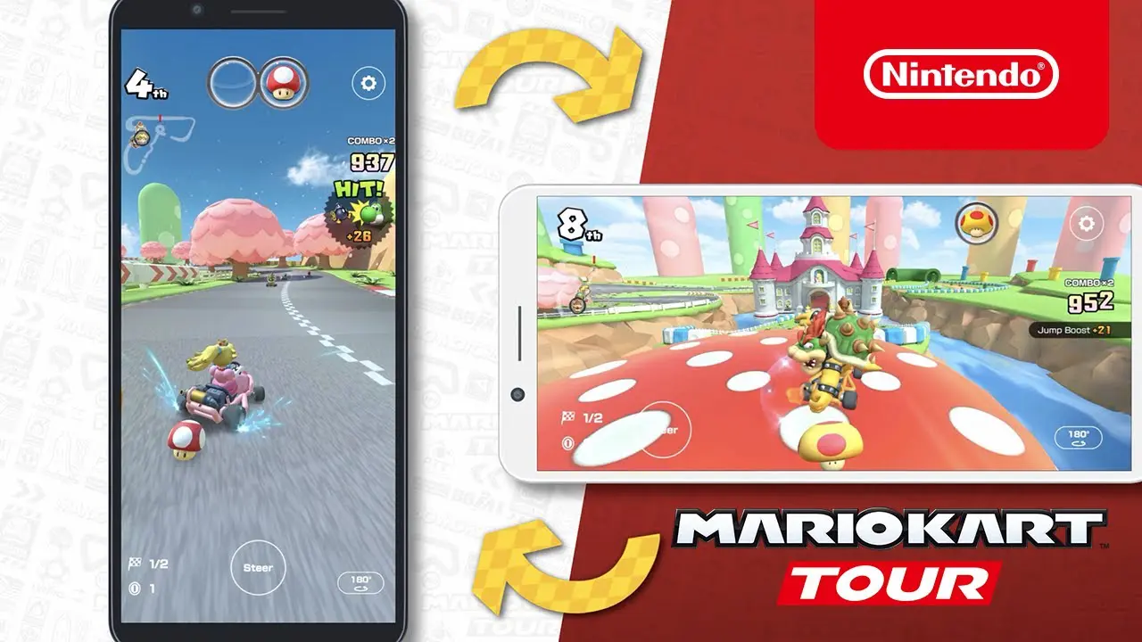 نينتندو تعلن رسميًا عن دعم الوضع الأفقي في لعبة Mario Kart Tour
