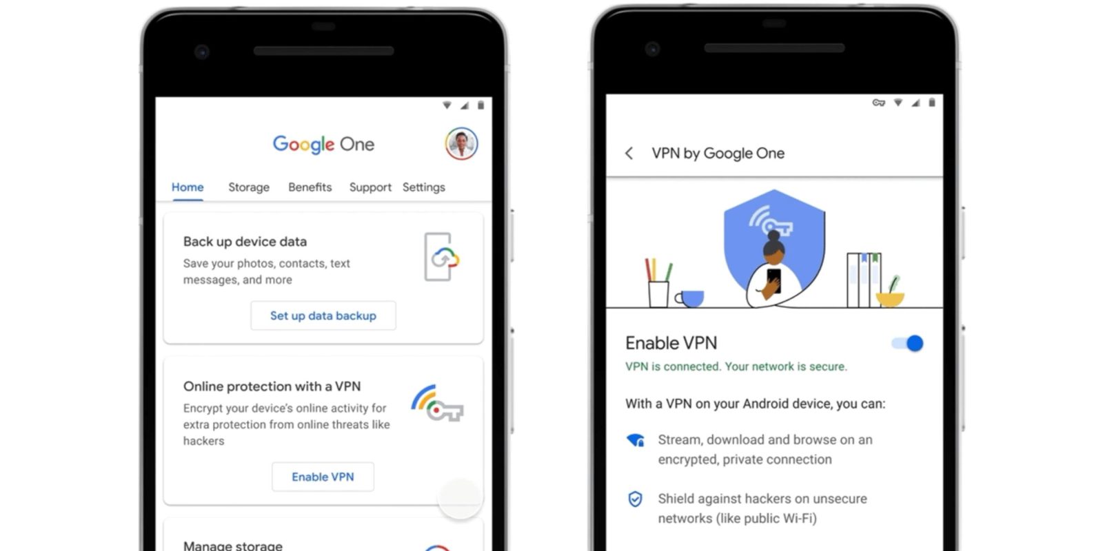 كيفية استخدام خدمة Google One VPN في هاتف أندرويد