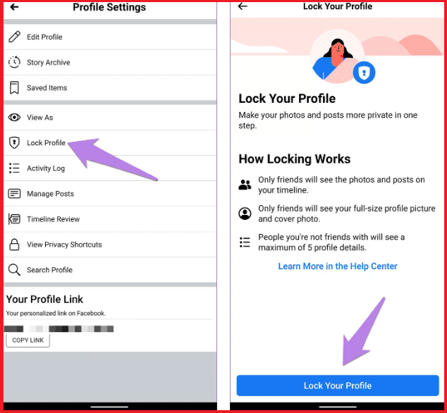 ميزة Lock profiles الجديدة على فيس بوك وما هى هى أهميتها؟