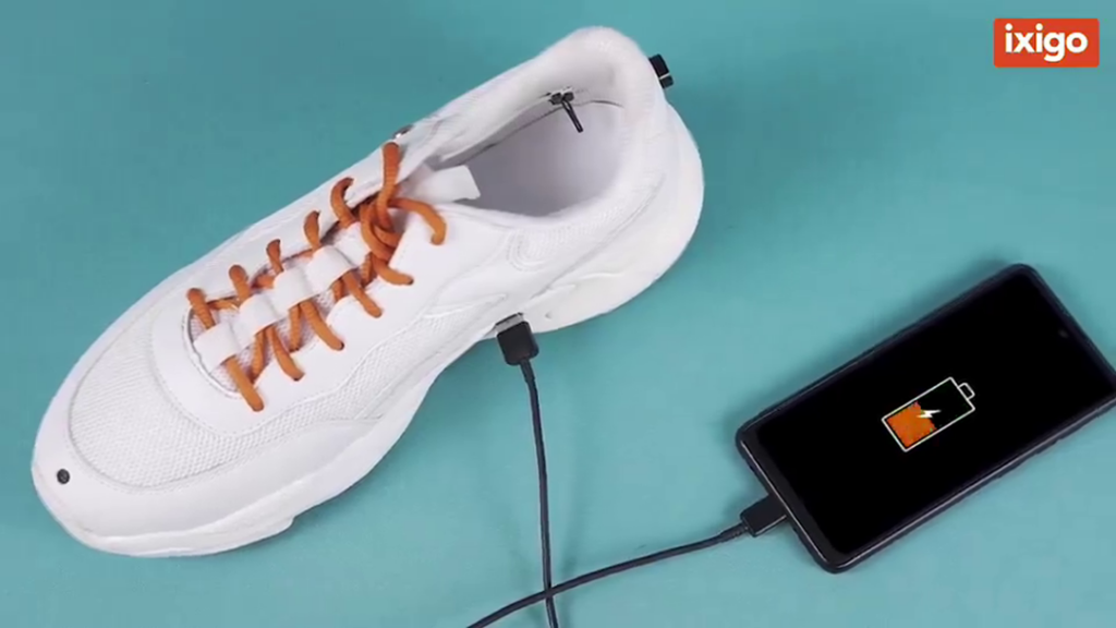 إطلاق أول حذاء ذكي في العالم مزوداً بكاميرا ومنفذ شحن USB