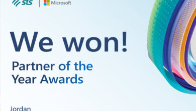 شركة "STS" الأردنية تحصد جائزة أفضل شريك أعمال لمايكروسوفت عام 2023