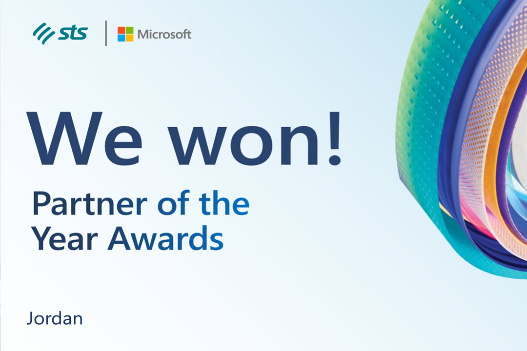 شركة "STS" الأردنية تحصد جائزة أفضل شريك أعمال لمايكروسوفت عام 2023
