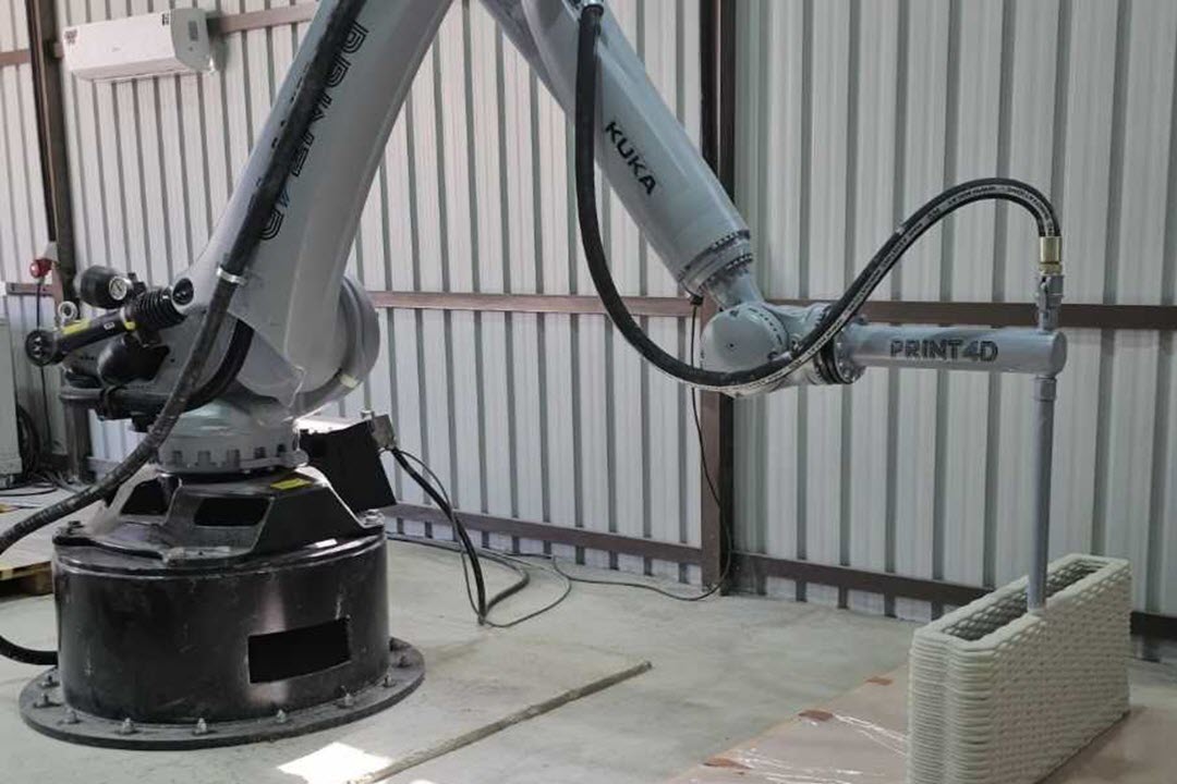 تشغيل أول روبوت للطباعة الخرسانية ثلاثية الأبعاد في الأردن