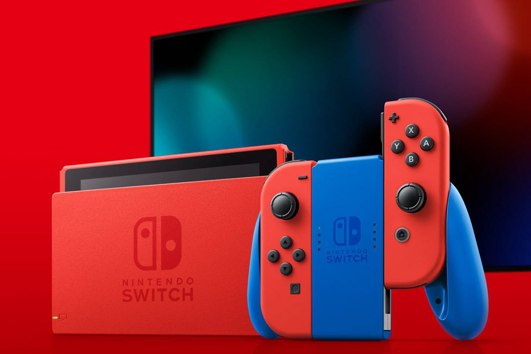 نينتندو تطلق إصداراً جديداً باللون الأحمر من Switch احتفالاً بسوبر ماريو