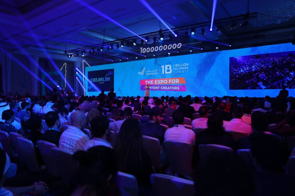 الإمارات تنظم قمة المليار متابع لصناعة المحتوى الرقمي في 10 يناير