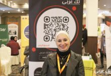 مقابلة فريق تك عربي مع السيدة قمر السقا في مؤتمر الخريجين الثاني