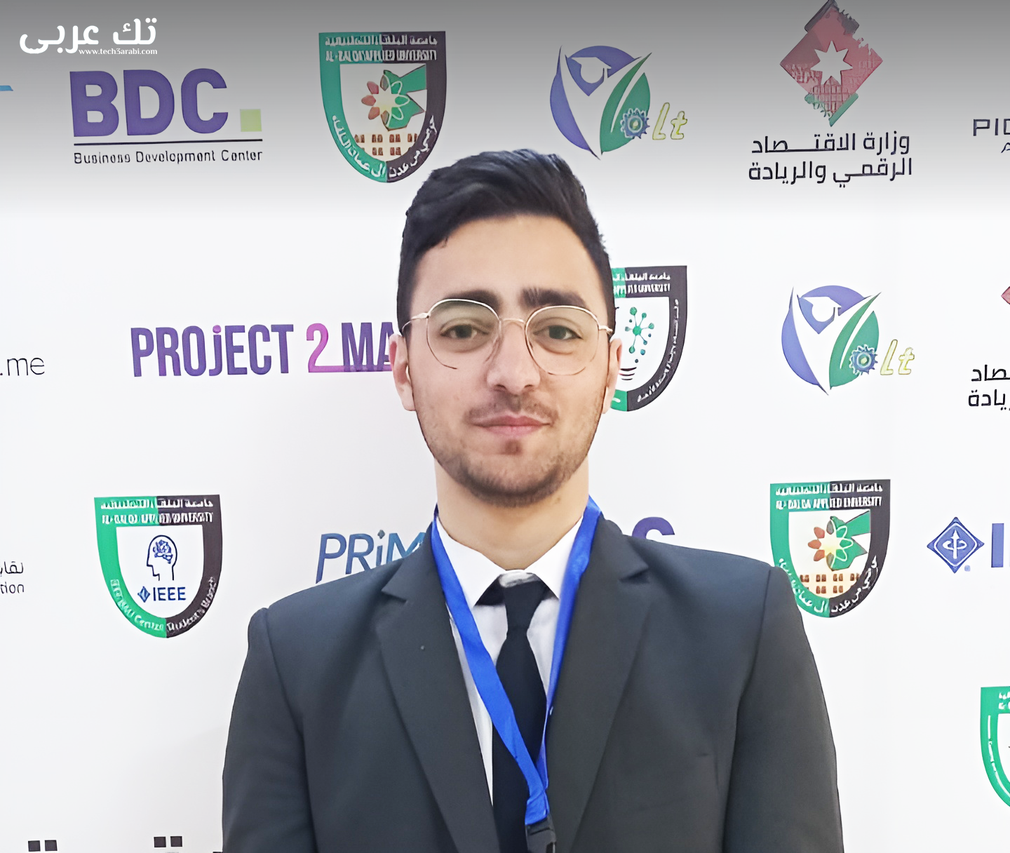 مقابلة فريق تك عربي مع المهندس احمد ابو دية رئيس لجنة الابتكار الشبابية في جامعة البلقاء التطبيقية