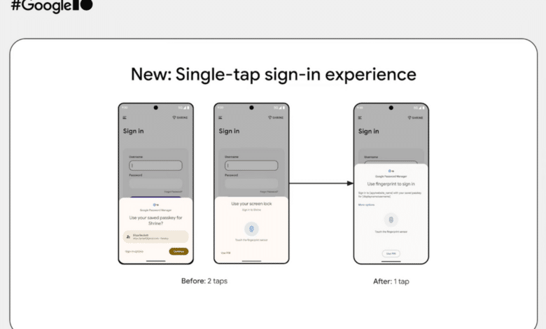 أندرويد 15 يقدم تسجيل دخول سهل وسريع مع مفاتيح المرور بنقرة واحدة