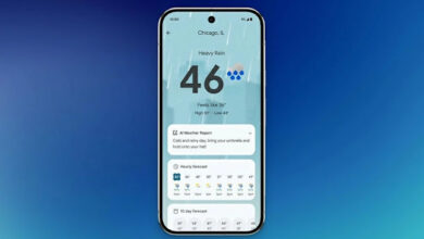 جوجل تطلق تطبيق Google Weather المستقل لهواتف Pixel مع ميزات ذكاء اصطناعي جديدة