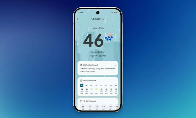 جوجل تطلق تطبيق Google Weather المستقل لهواتف Pixel مع ميزات ذكاء اصطناعي جديدة