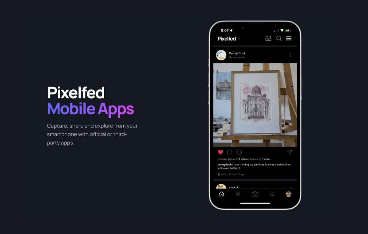 إطلاق تطبيقات Pixelfed الرسمية على iOS وأندرويد وسط تزايد الإقبال على منصات لامركزية