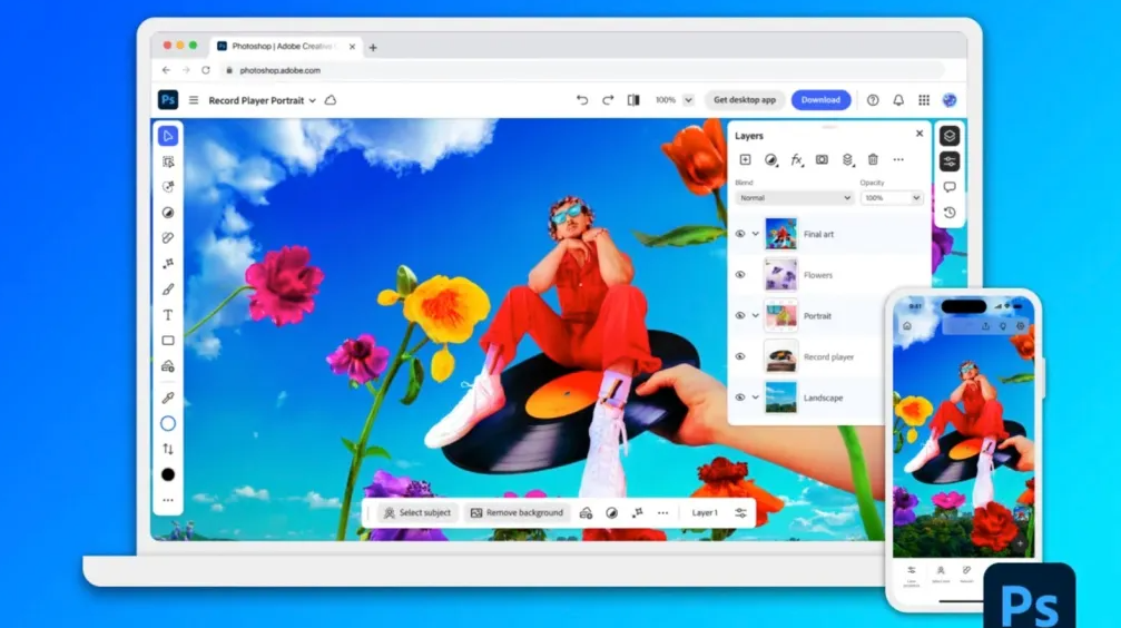 أدوبي تطلق نسخة تجريبية جديدة من تطبيق فوتوشوب لأندرويد بواجهة محسّنة ودعم أدوات الذكاء الاصطناعي