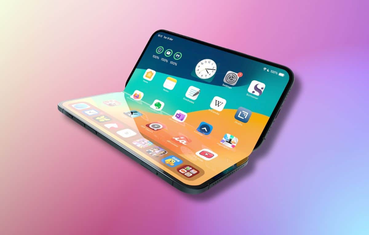 سامسونج تبدأ إنتاج شاشات OLED قابلة للطي لهاتف iPhone Fold المرتقب من آبل