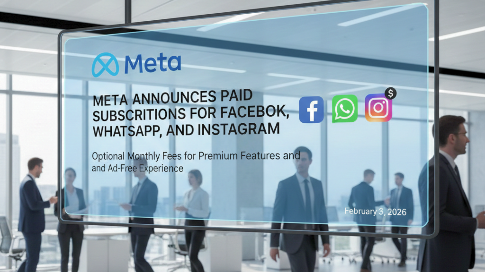 فيسبوك وإنستغرام وواتساب أمام مرحلة جديدة من الاشتراكات المدفوعة