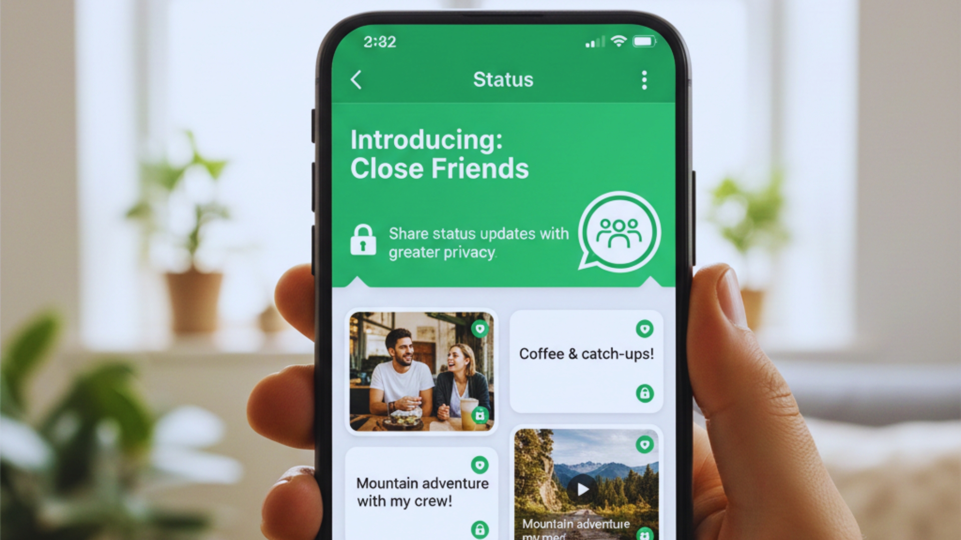 واتساب يختبر ميزة «الأصدقاء المقربون» لمشاركة الحالات بخصوصية أكبر
